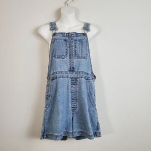 Gap Women's Denim Shortalls Medium Blue 80s Vintage Utility Casual Gorpcore Jean